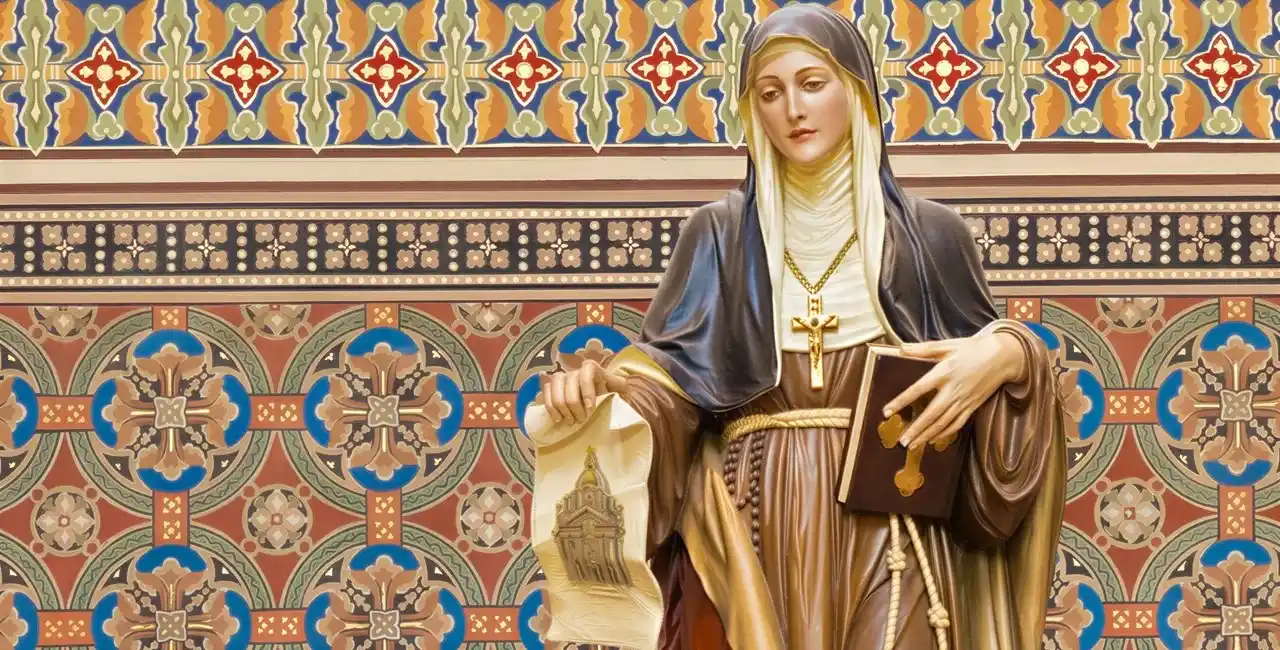 St. Agnes statue in Prague