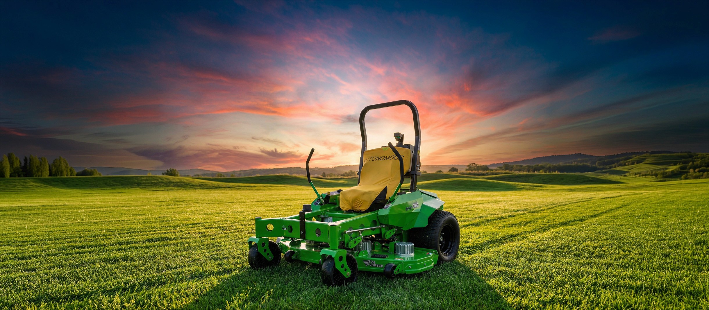 field with Sidekick mower