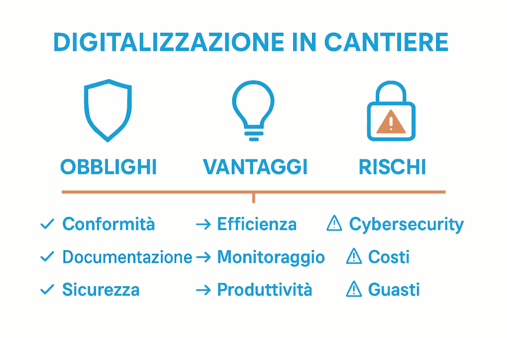 vantaggi digitalizzazione con gestionale sicurezza sul lavoro in cantiere