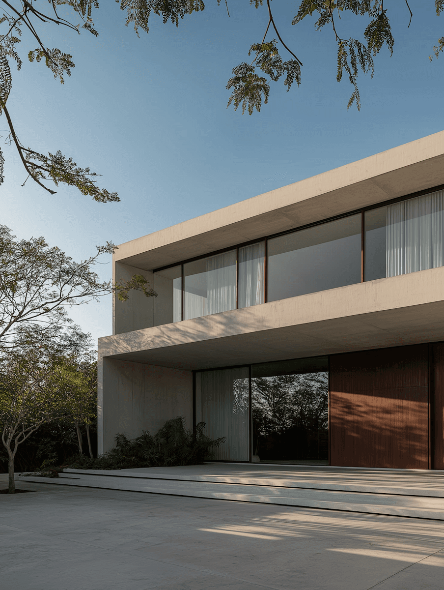 An architectural view of a house