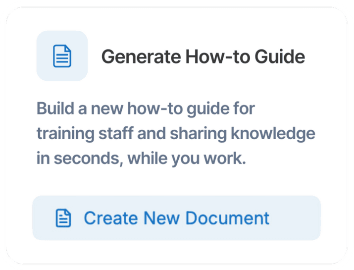 Build process documentation with Fluency, in seconds.