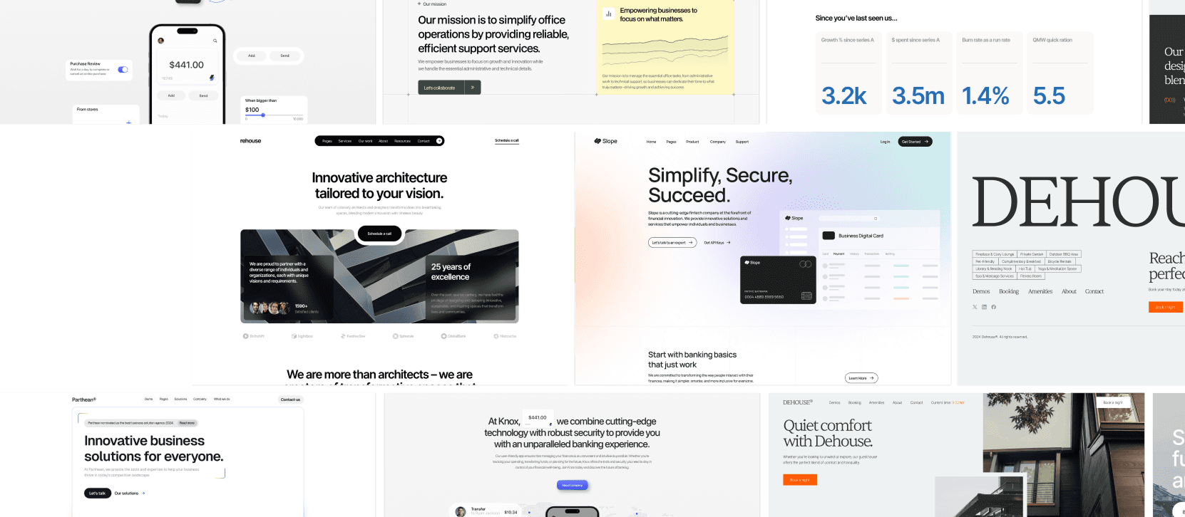 templates screens