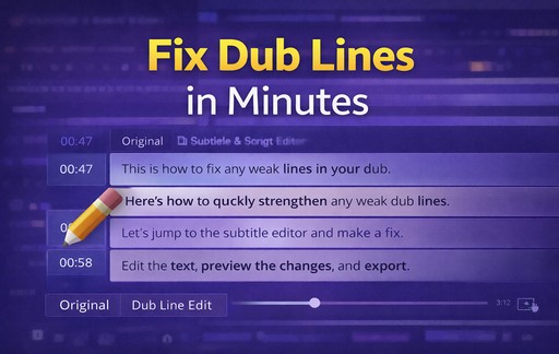 Perbaiki Garis Dub dalam Hitungan Menit