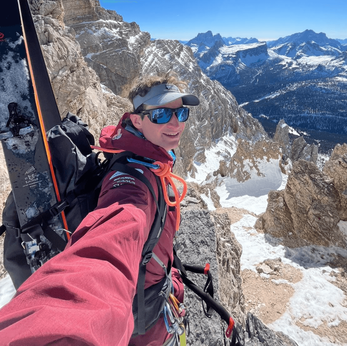 Skii mountaineering freeride guide dolomites, Luca Sala