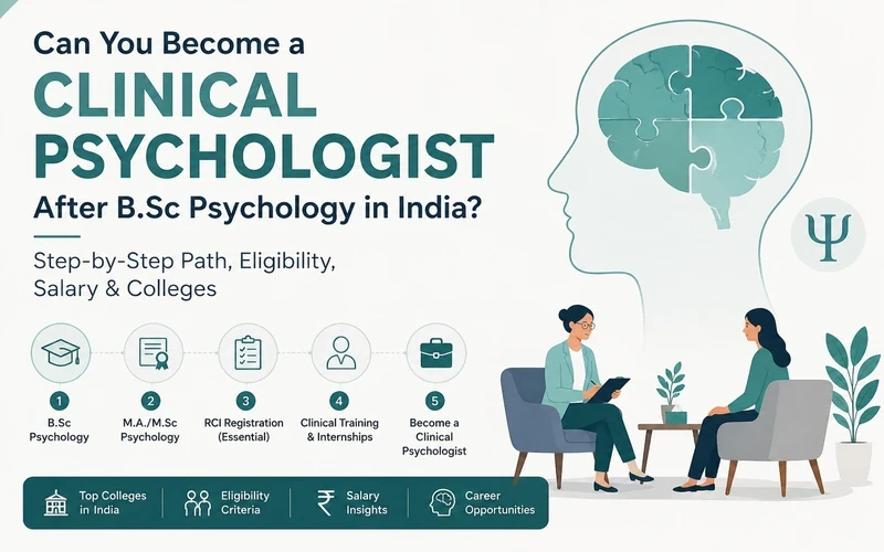 Can You Become a Clinical Psychologist After B.Sc Psychology in India? Step-by-Step Path, Eligibility, Salary & Colleges