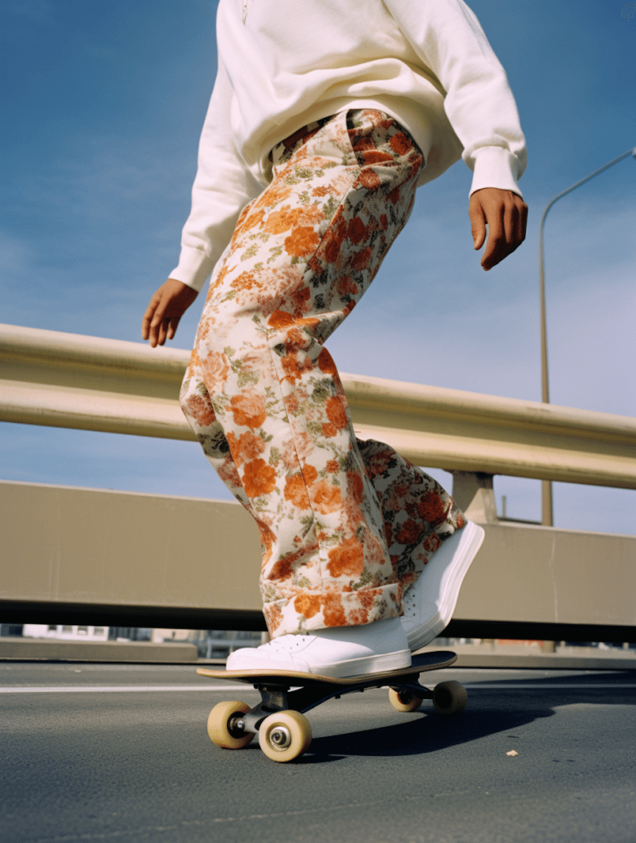 Man on a skit board 