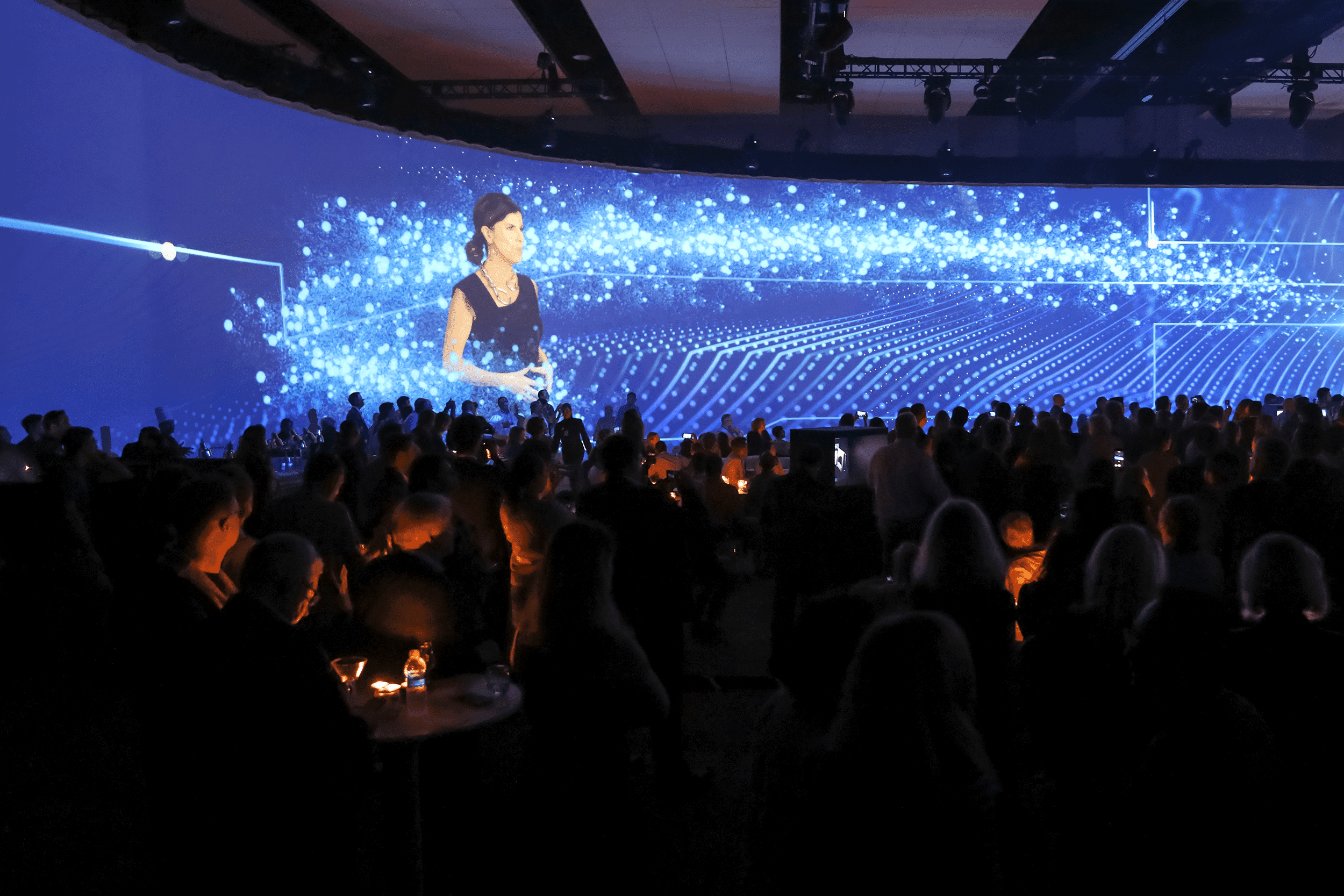 Thermador ballroom with 360 degree LED wall