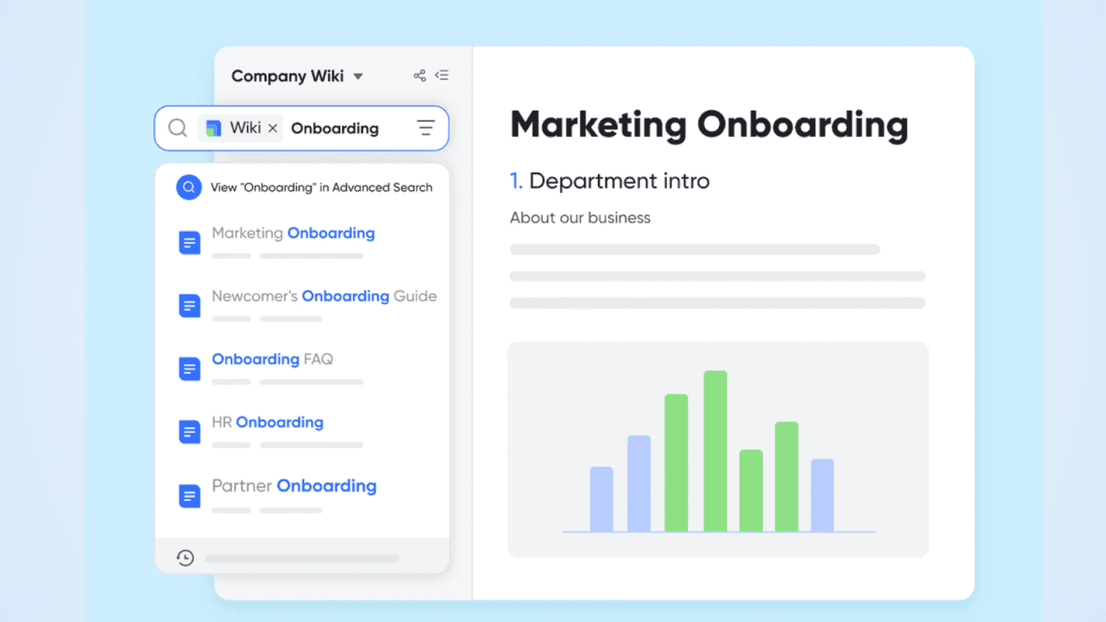 Lark’s powerful search capability