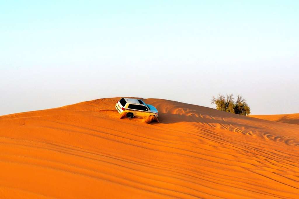 dune bashing in the desert, dubai