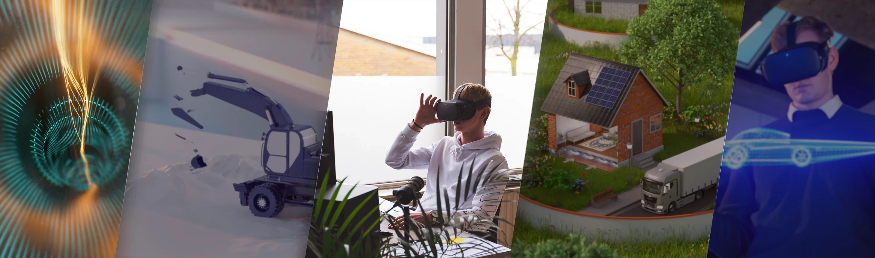 Medewerker van Indall bezig met de ontwikkeling van een virtual reality film