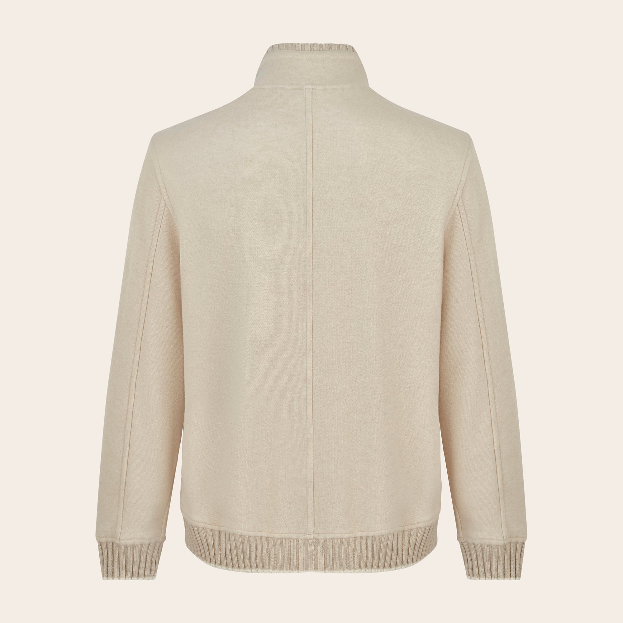 Lugano Cashmere Flanel Double Full - zip Jacket - Mandelli UK