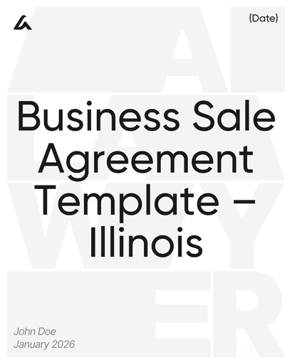 Business Sale Agreement Template – Illinois
