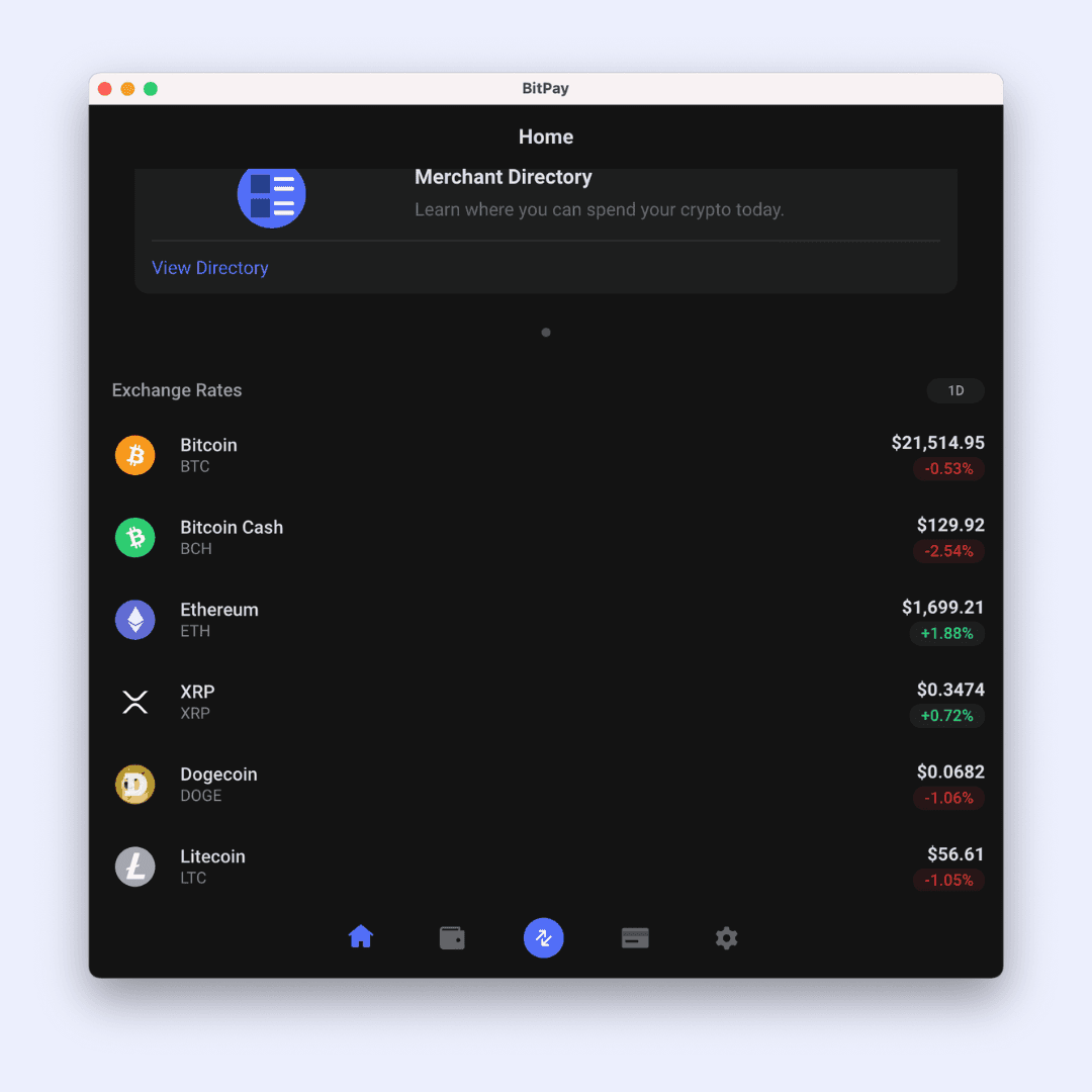 bitpay desktop wallet for Mac