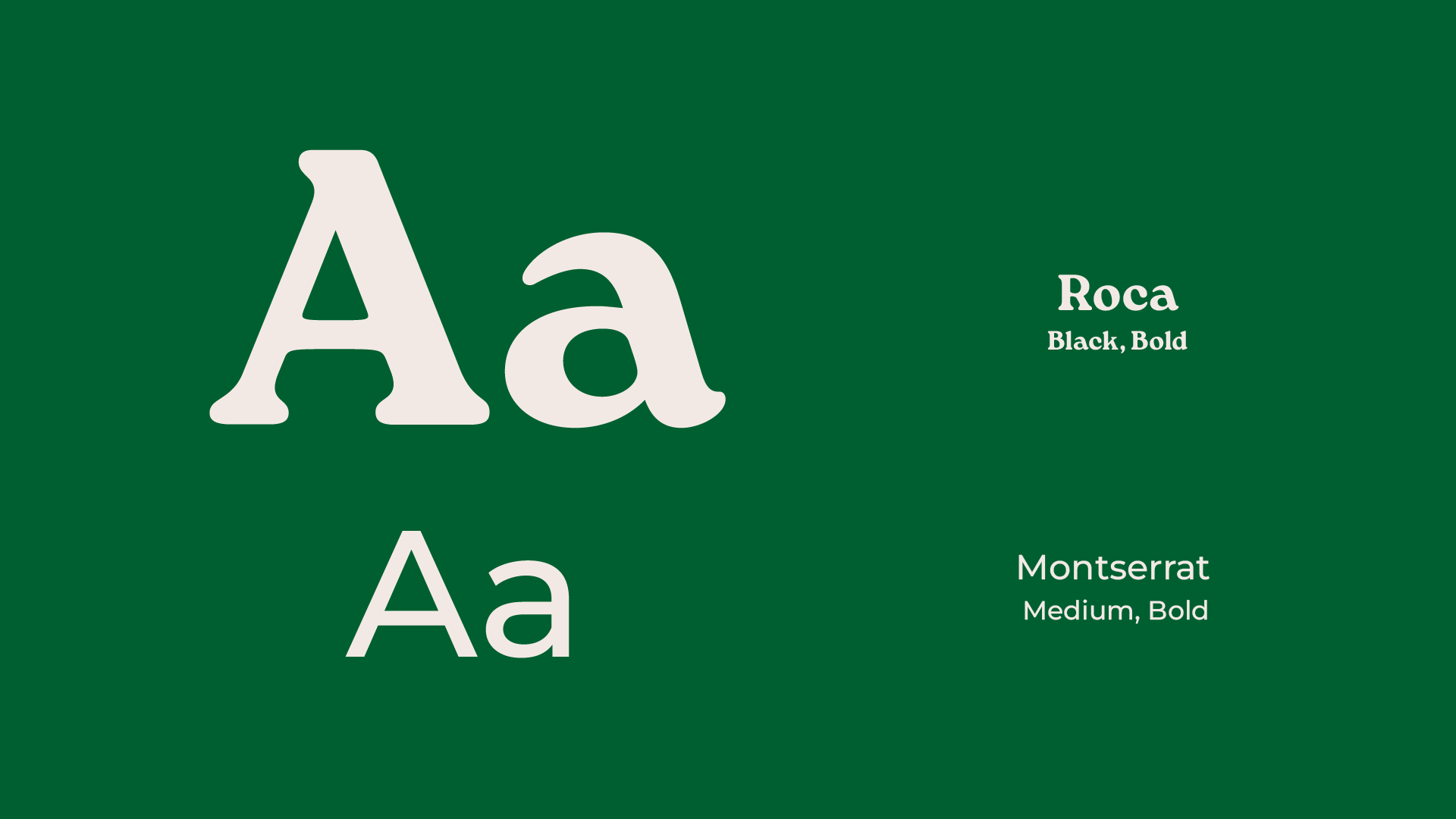 The typography used for the elisaari project, grouping a sans serif for a more user friendly and welcoming approach - Roca, and Montserrat for texts and other headers