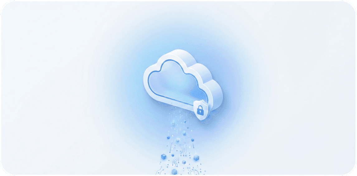 A row of servers in a data center.