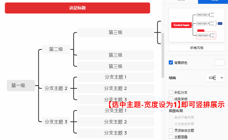 竖屏导图制作示例