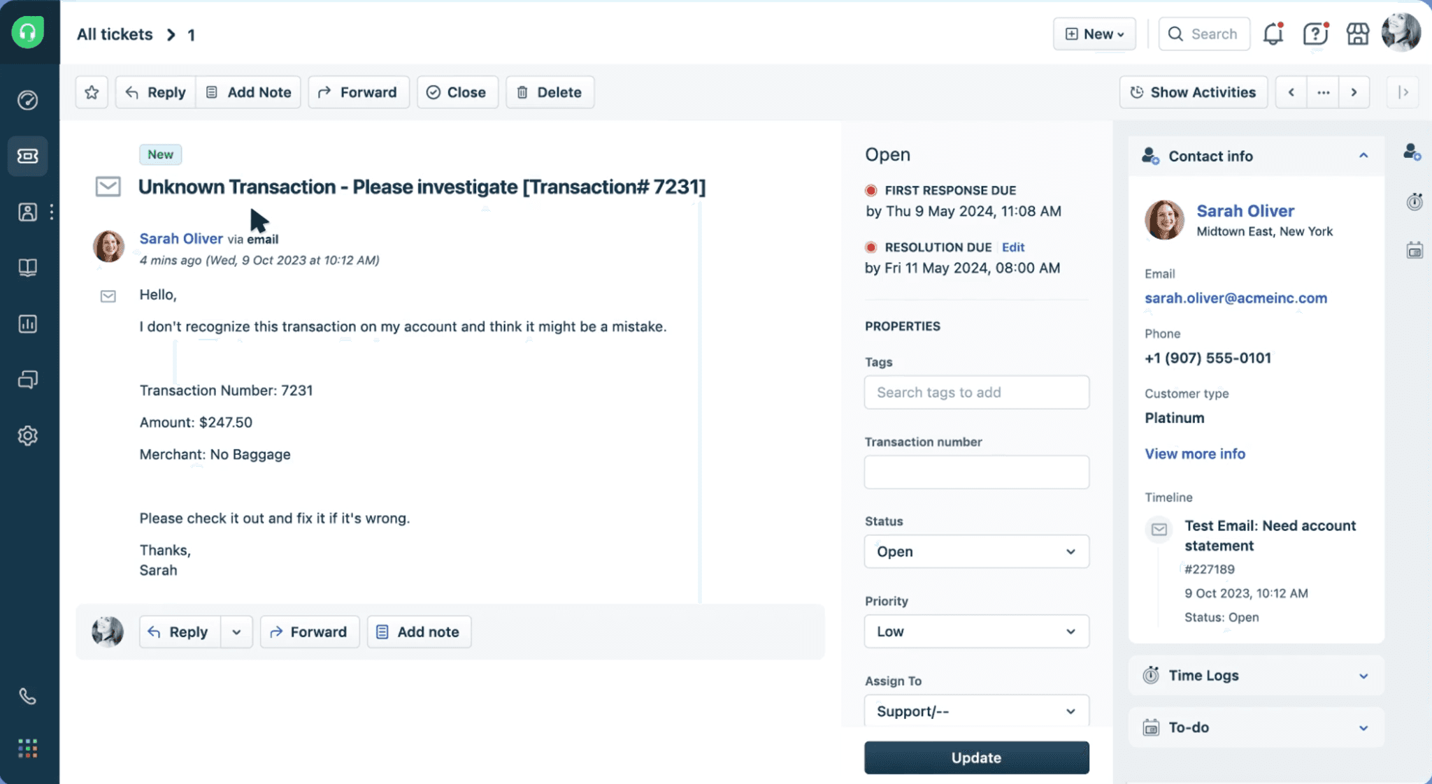 Freshdesk AI Help desk