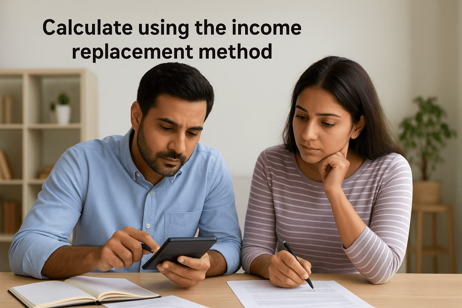 Calculate using the income replacement method