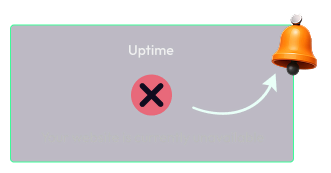 An alert about website downtime