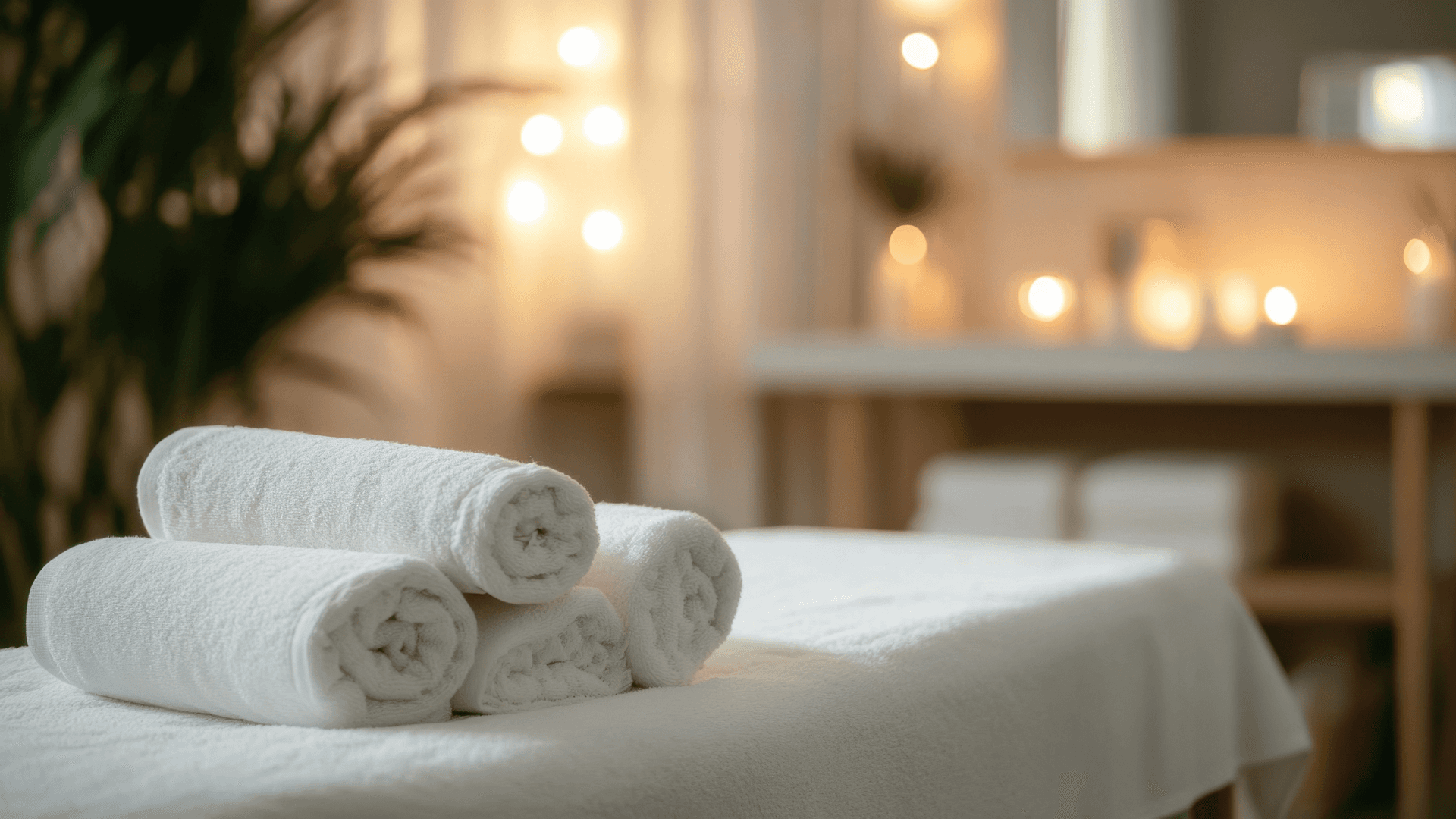 Towels in a spa