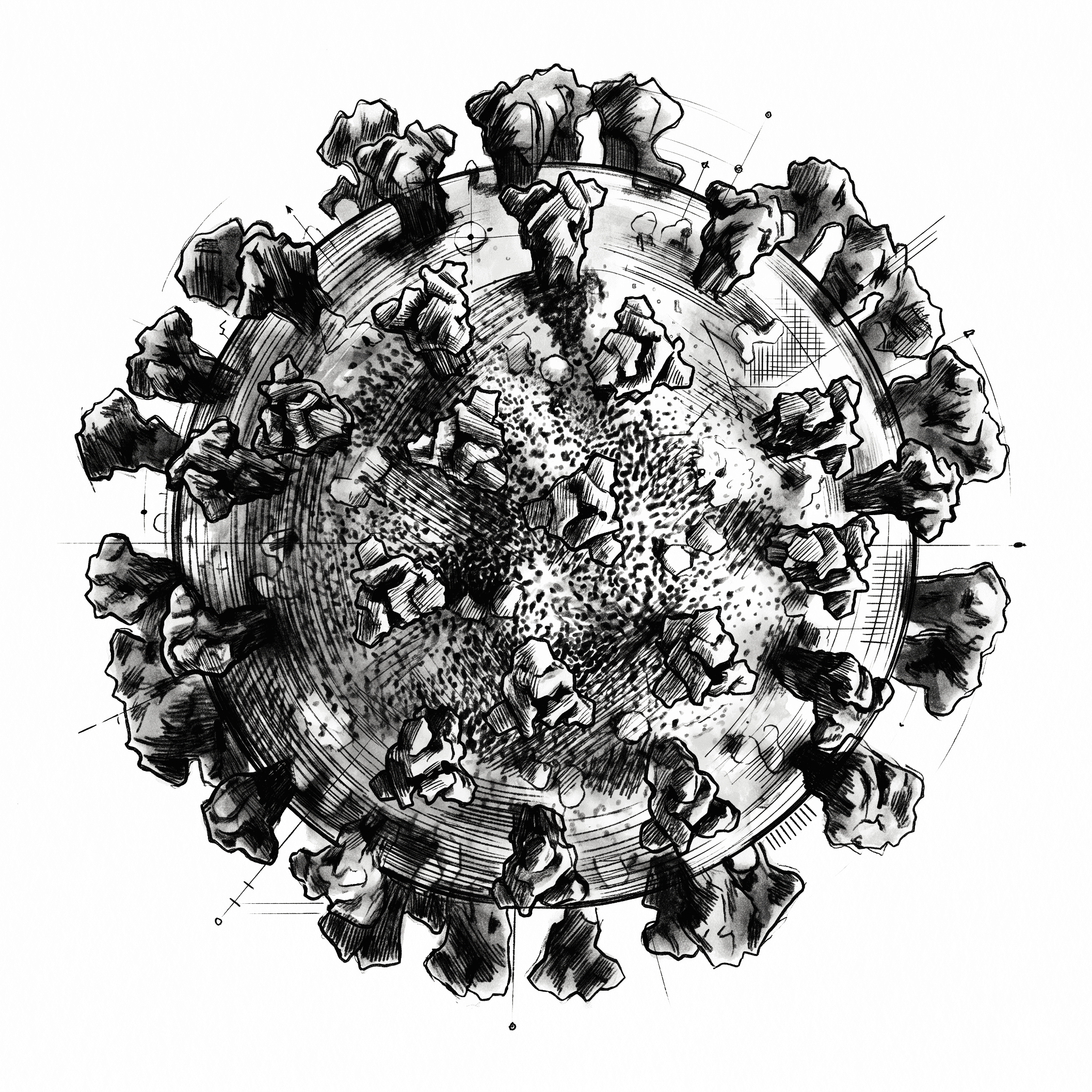 Scientific visualization of coronavirus as part of MDL-001 broad-spectrum antiviral development