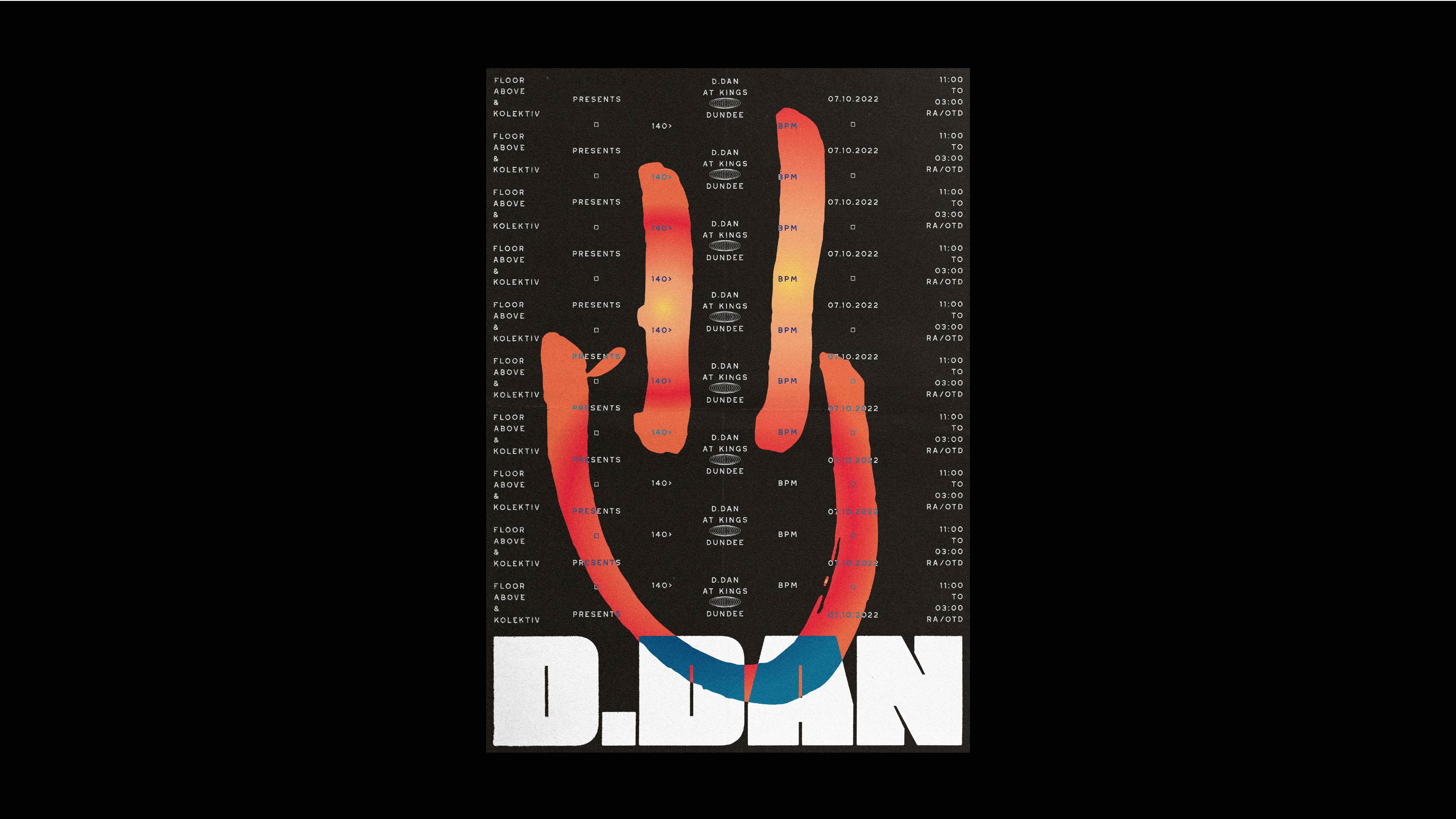 Print Design - Poster design for Floor Above, DJs and nightclub hosts