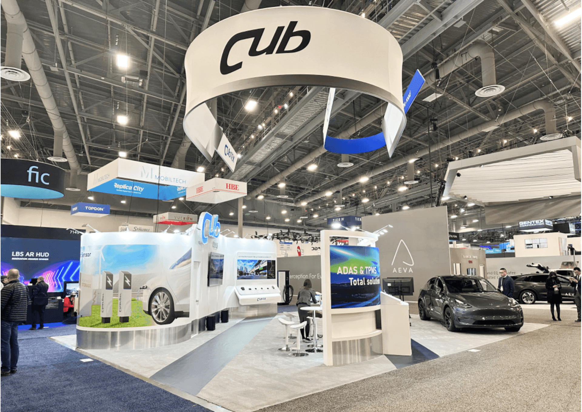 custom-built EV charging trade show booth engineered for energy equipment display and buyer consultation flow