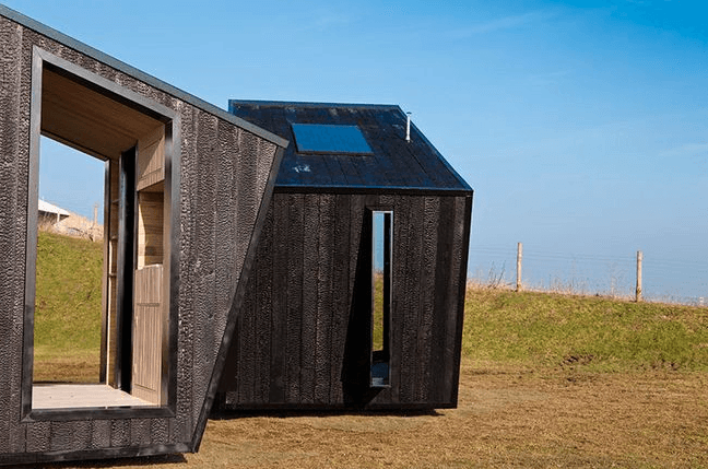 Dark waving material