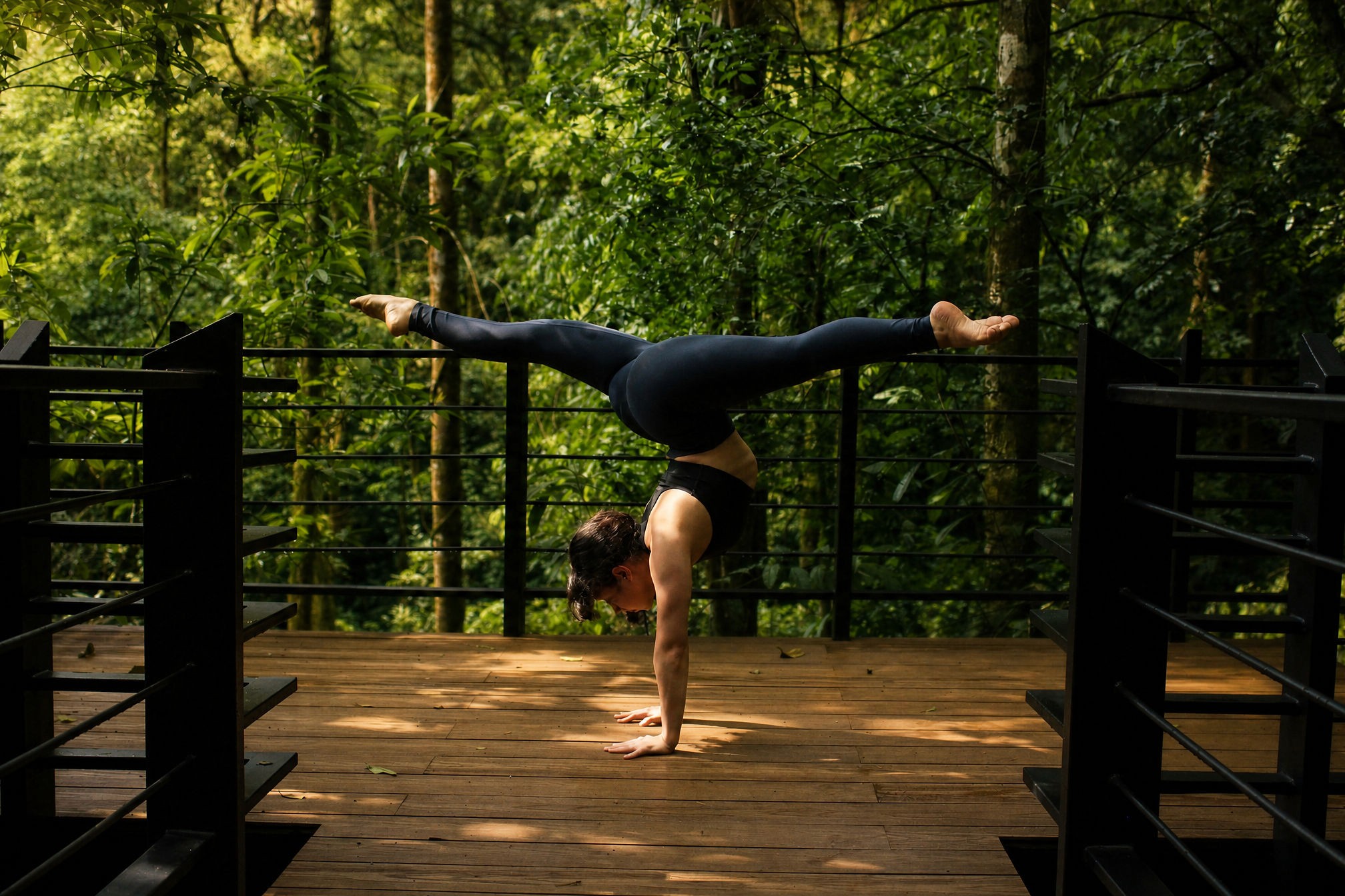Yoga in the middle of the Jungle