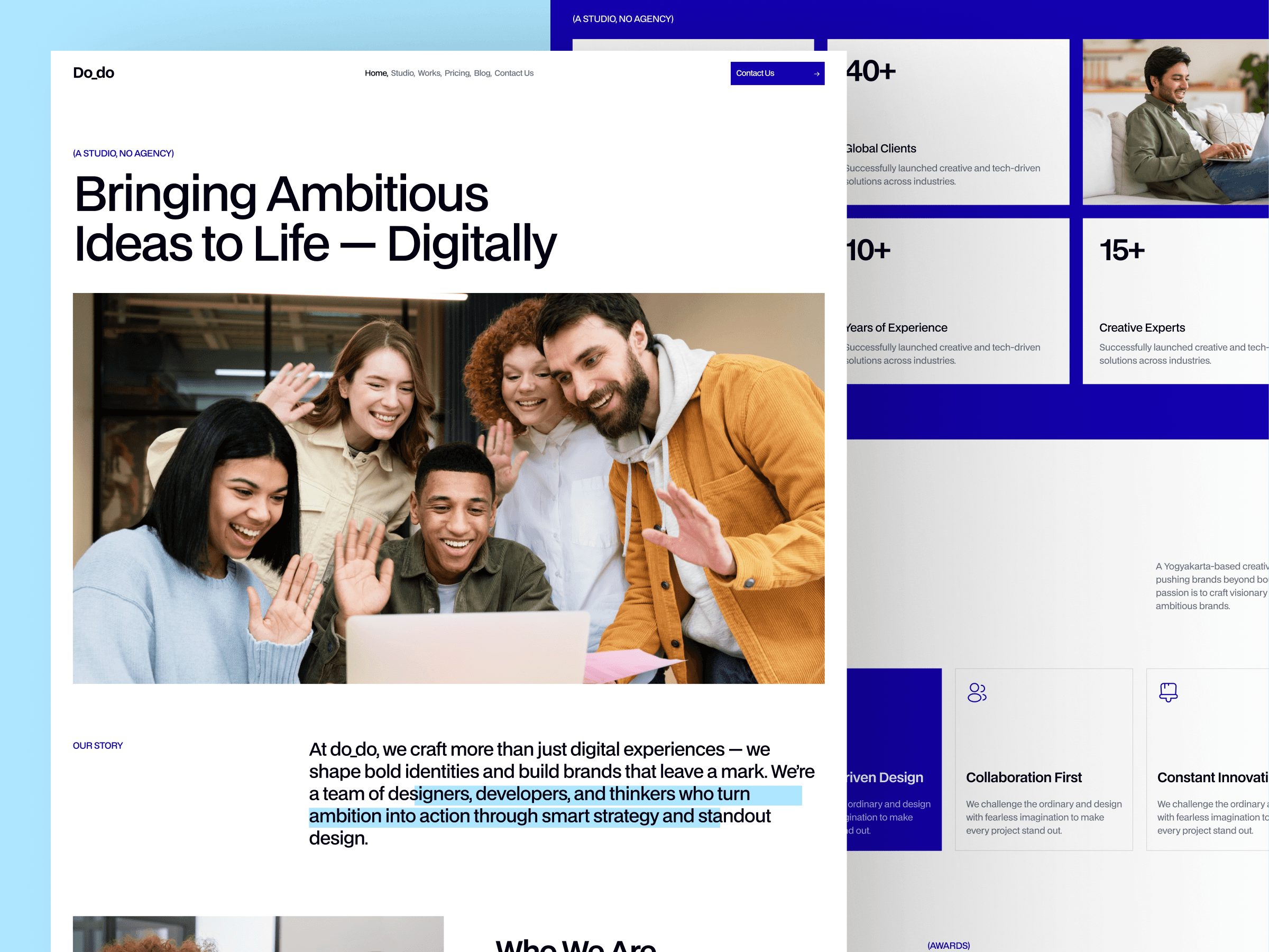 webflow business template