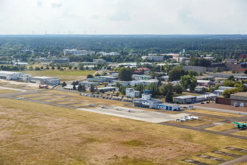 Strausberg Airport aerial view