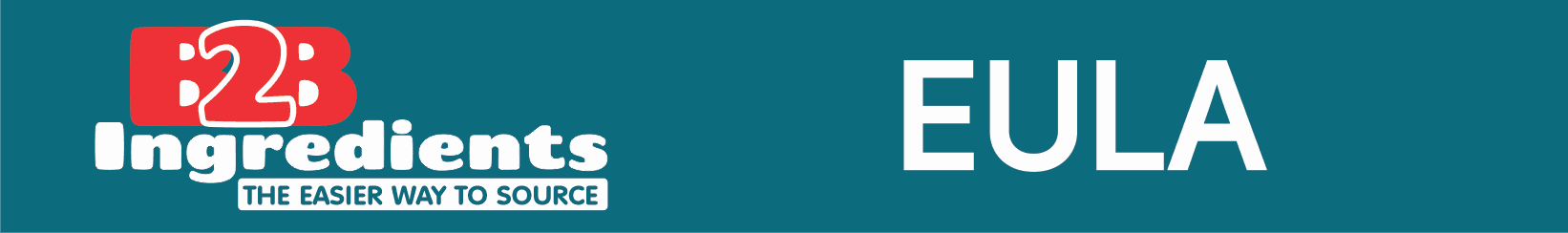 B2B Ingredients Logo and Sign Up Header