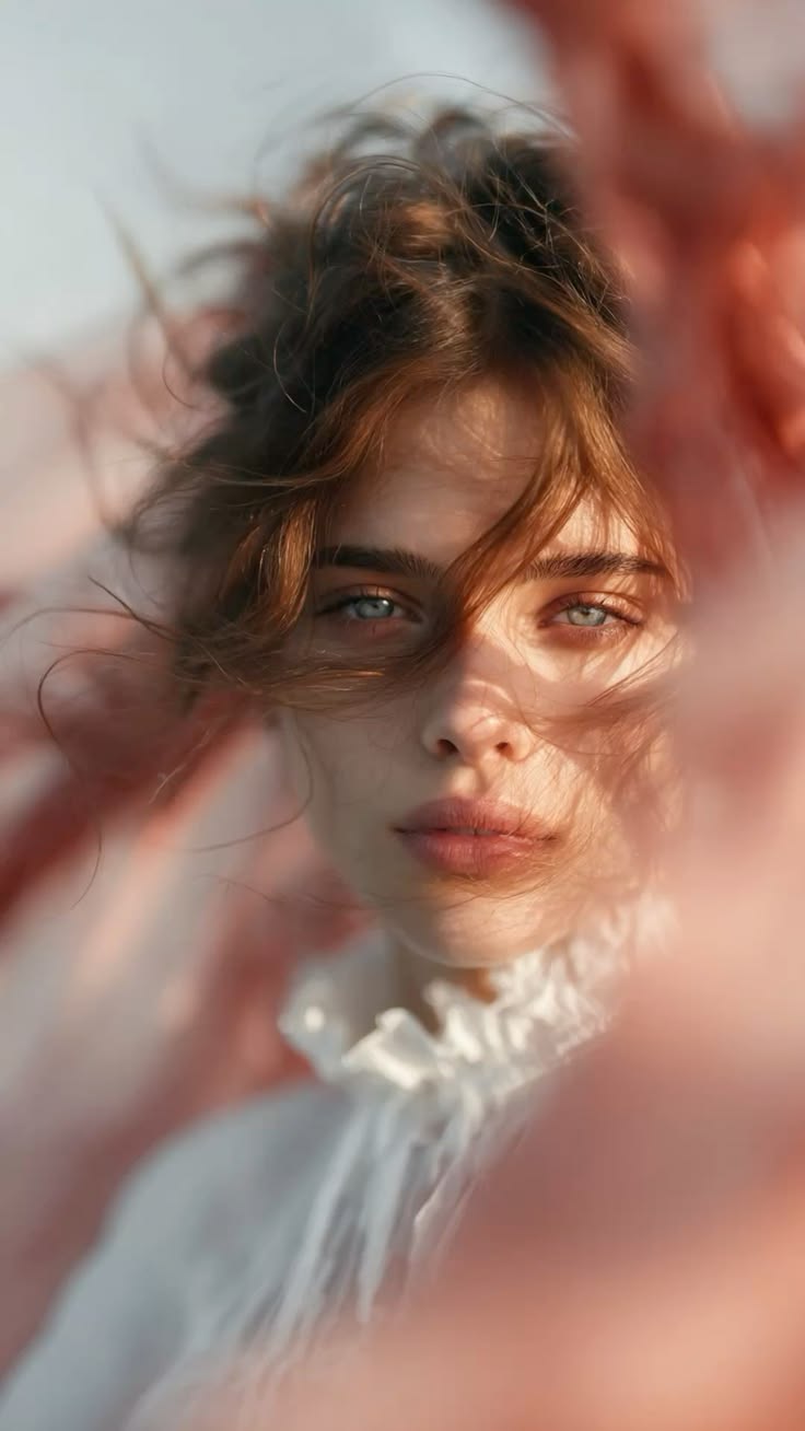 soft light portrait woman natural beauty editorial style