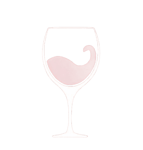 A logo of a glass of wine