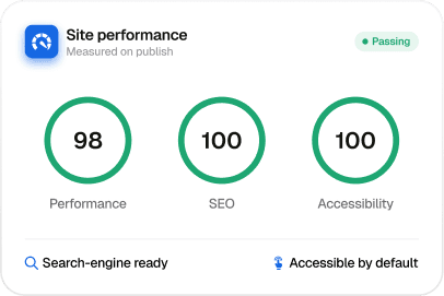 SEO-ready structure in a Framer template