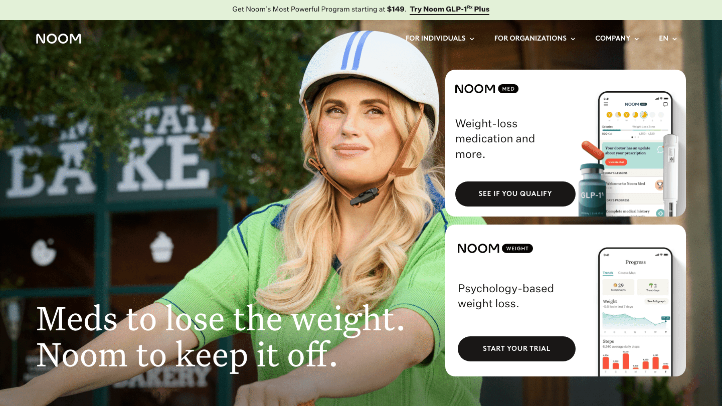 Noom AI wellness and behavior change coaching app