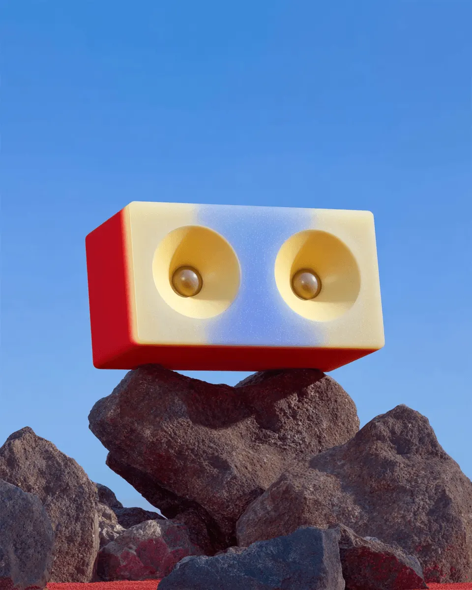 Sonorama Red project in Free Framer Porfolio Template for Creatives 02