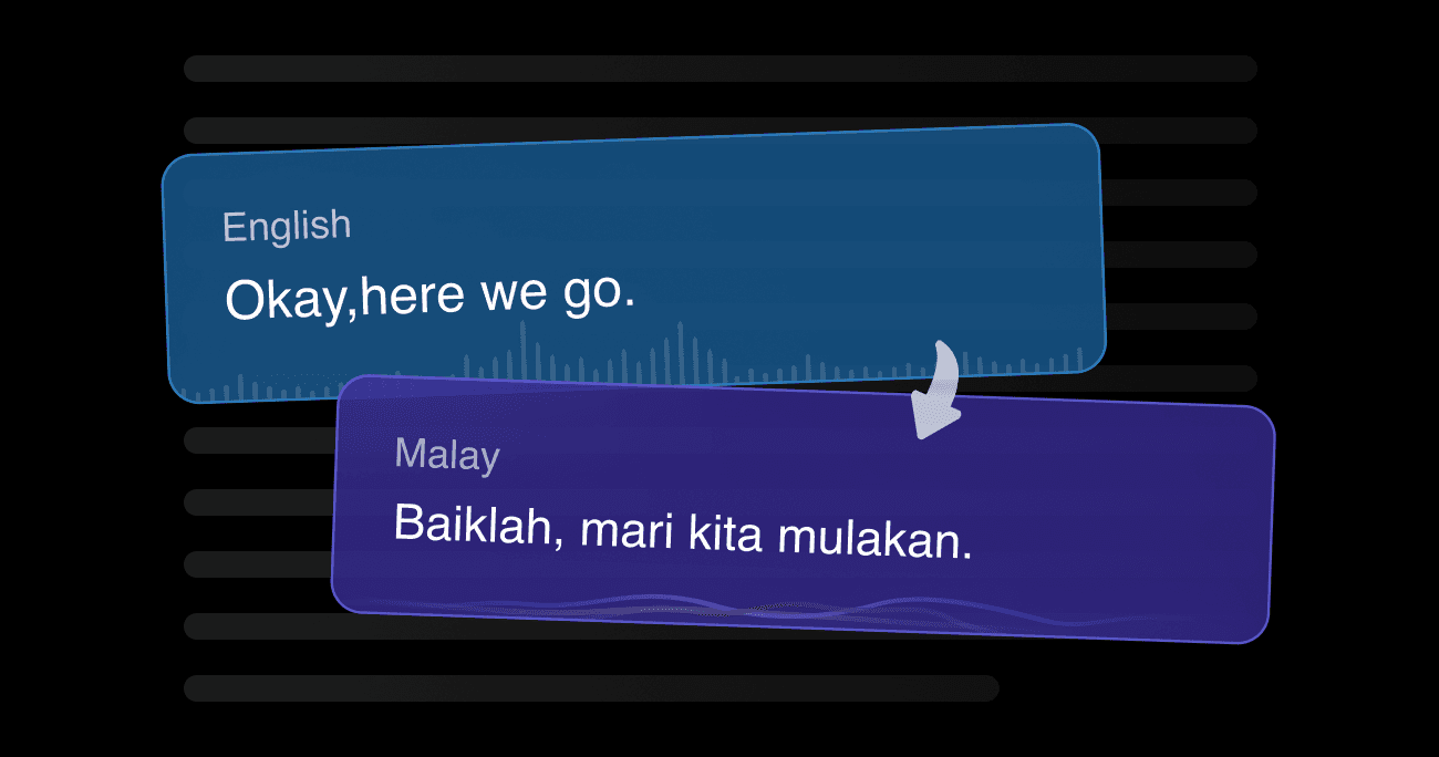 Vozo's AI video translator showing context-aware Spanish translation