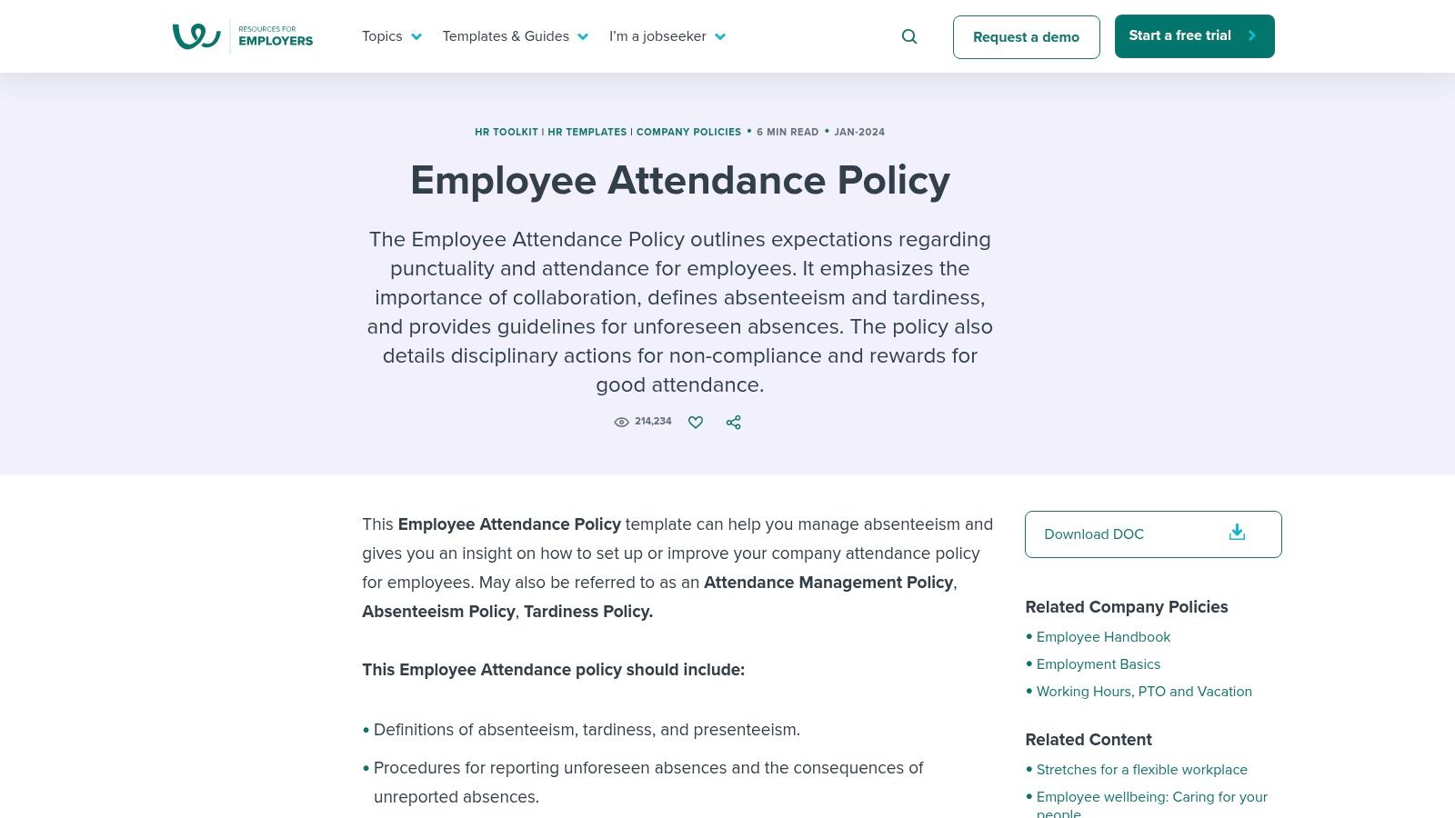 An attendance policy document on a desk.