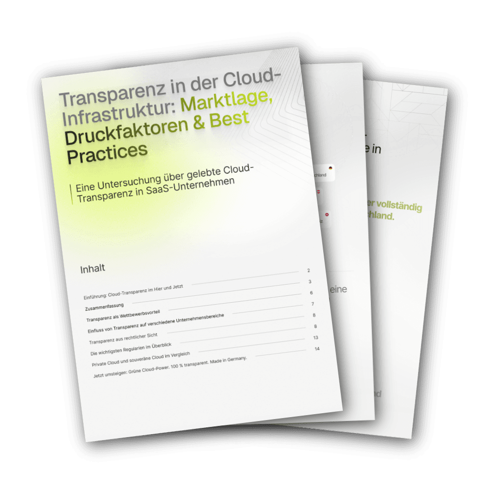 Cover des Whitepapers zur Cloud Transparenz