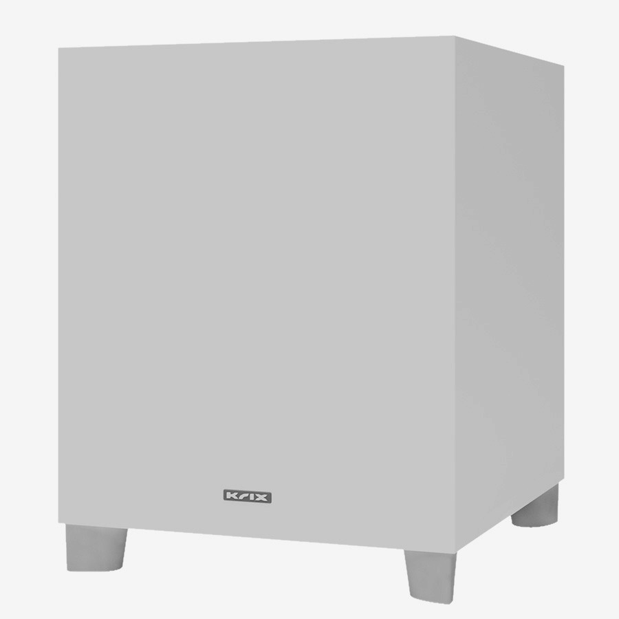 Krix speaker on grey feet