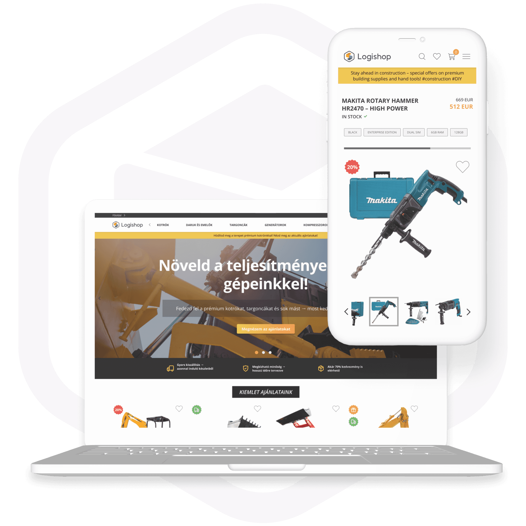 Logishop B2B webshop