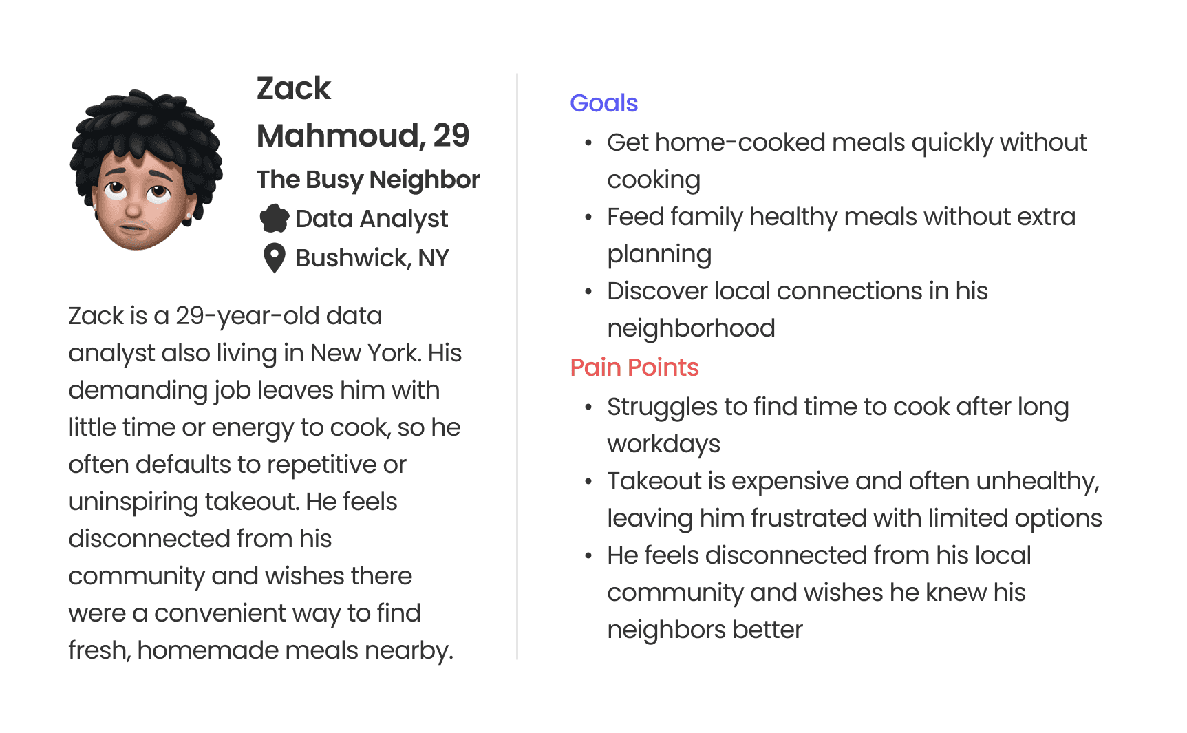 Zack Mahmoud Persona