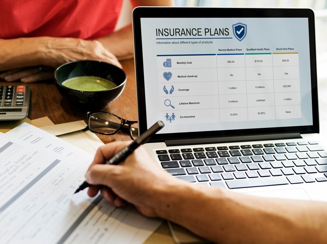 person signing up for health insurance to get coverage for drugs to help lose weight