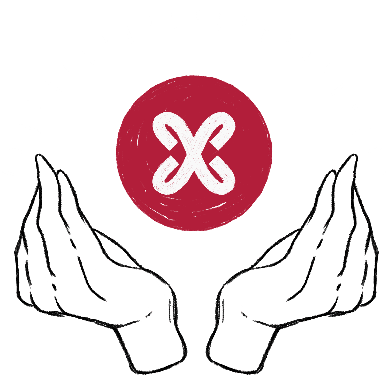 Design with sunil logo and hands image