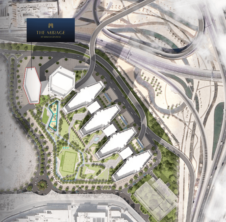 The mirage sobha central masterplan