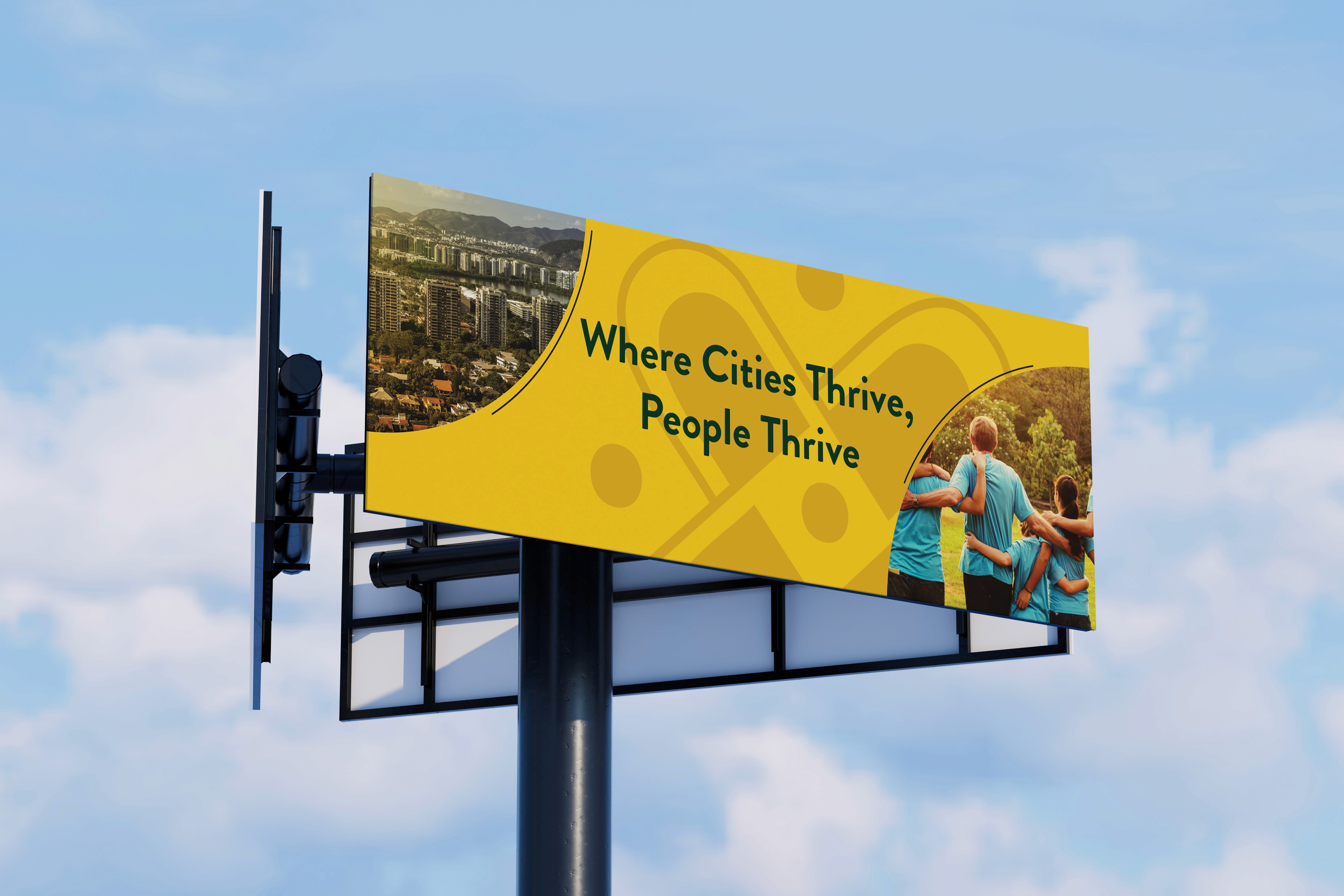 Advertising billboard for UN Goal