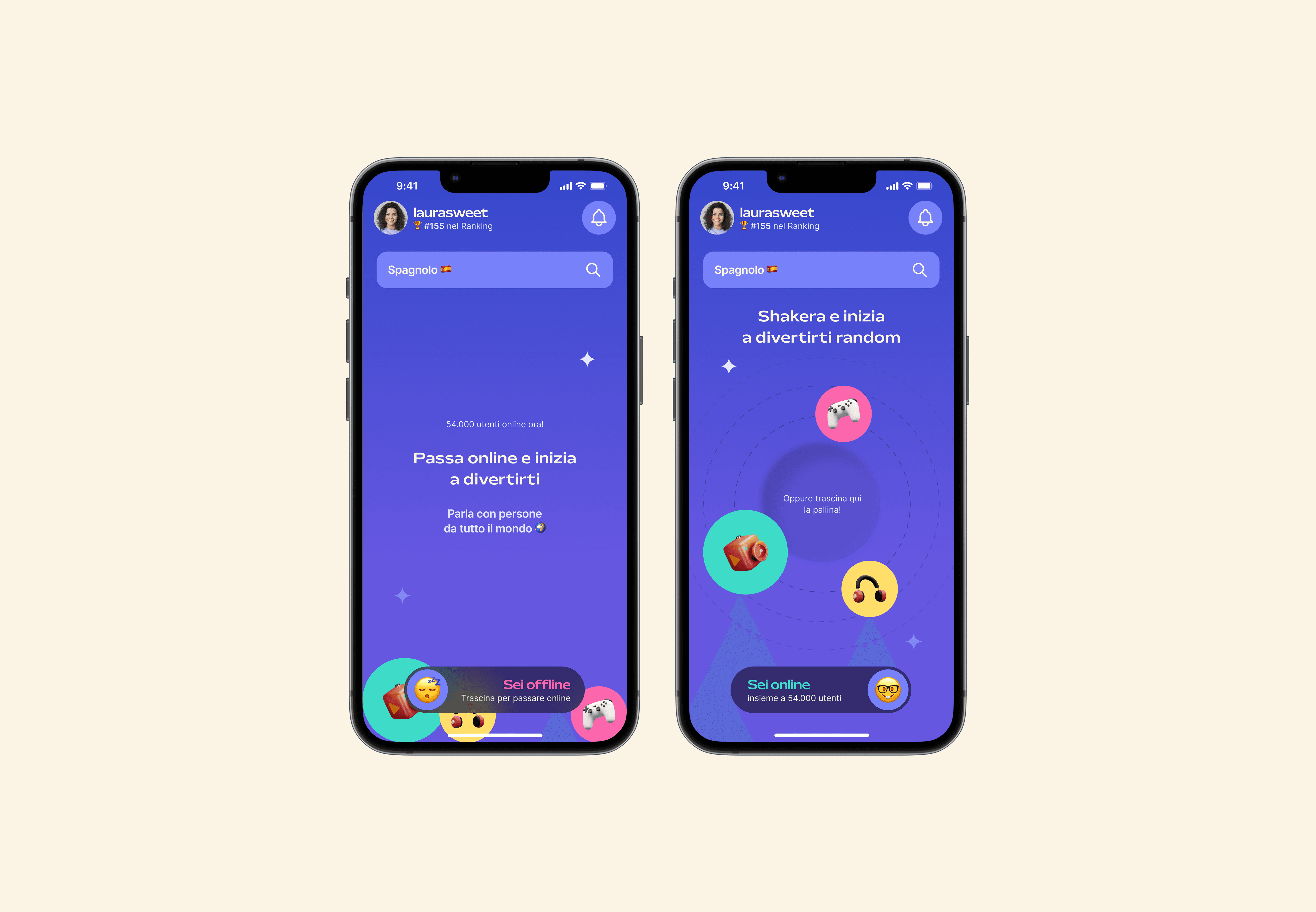 Homepage: Offline vs Online