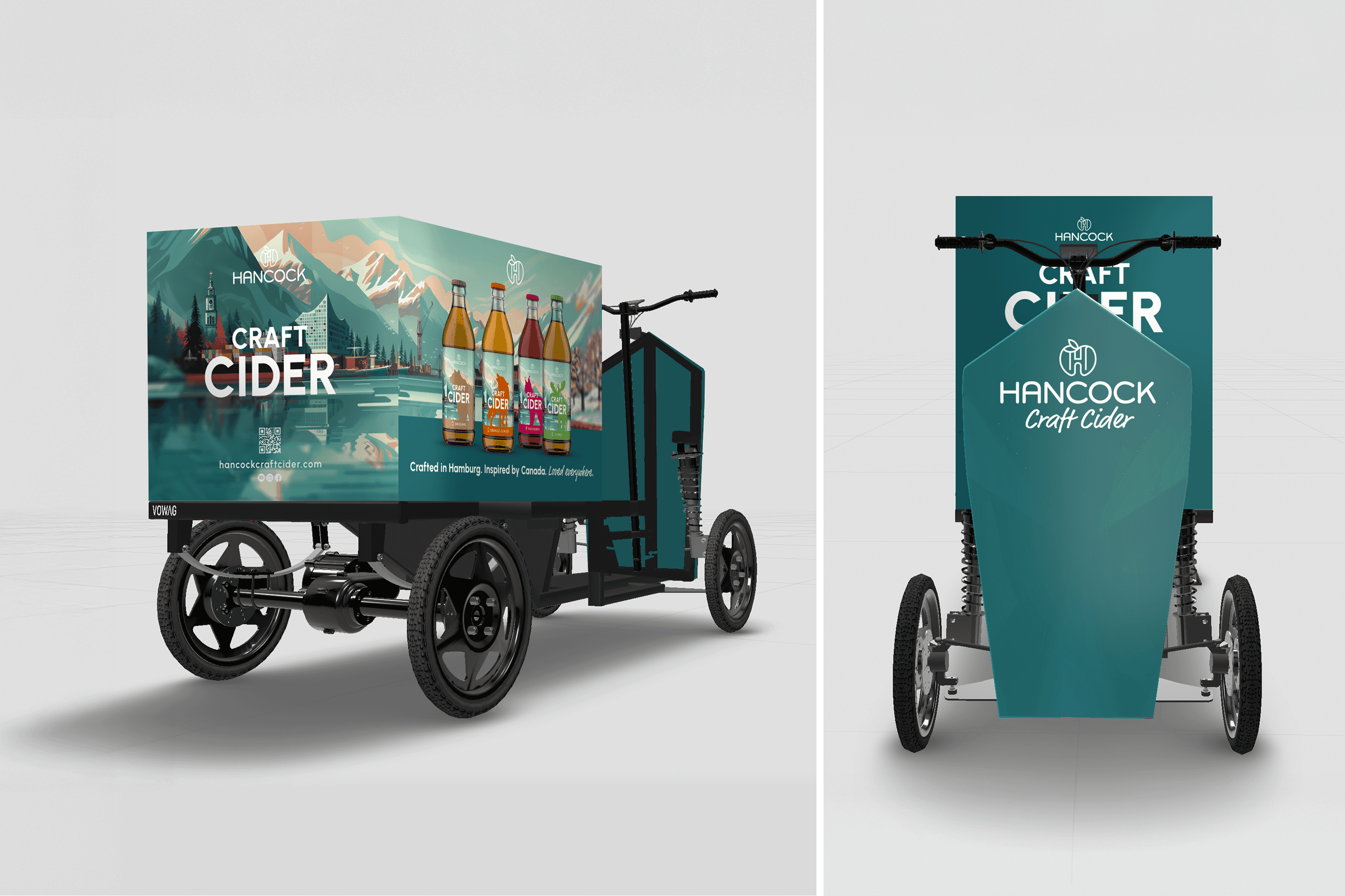 Hancock Craft Cider promotional cargo bike