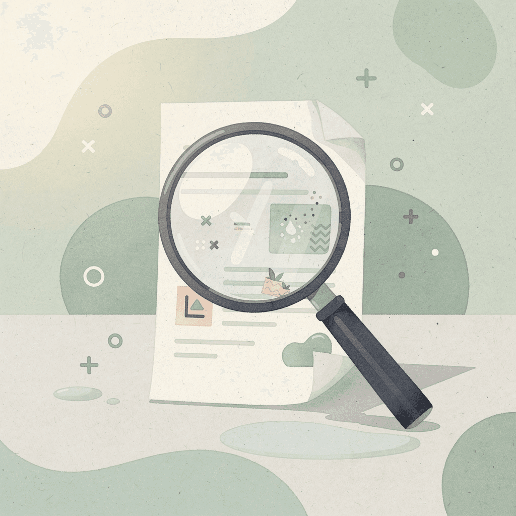 Magnifying glass examining a product image representing the hidden ecommerce visual challenge